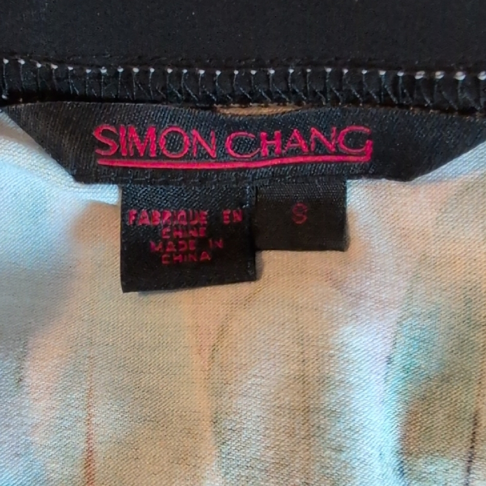 Simon Chang Multicolor Abstract Dress - Picture 2 of 12